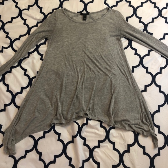 Long sleeve Forever 21 gray shirt - Picture 2 of 5